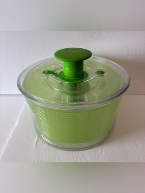 OXO Salad Spinner Green Clear
